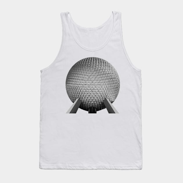 EPCOT Ball Black and White Tank Top by Enzwell